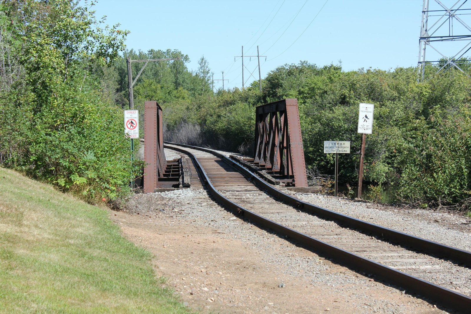 Looking north